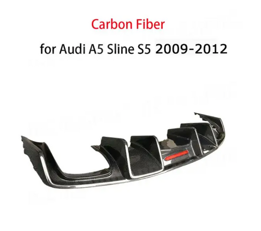 Carbon Fiber Rear Bumper Diffuser Lip for Audi A5 Sline S5 2009-2016